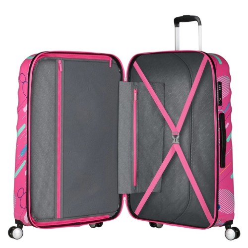 American Tourister 152584-9846 Disney Wavebreaker Minnie Future Pop, Βαλίτσα Μεγάλη, Σκληρή, Ροζ
