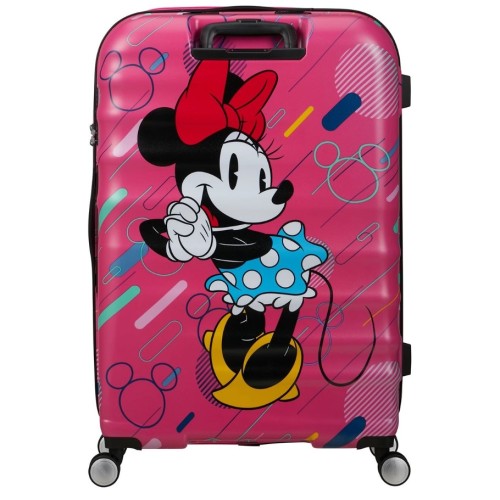 American Tourister 152584-9846 Disney Wavebreaker Minnie Future Pop, Βαλίτσα Μεγάλη, Σκληρή, Ροζ