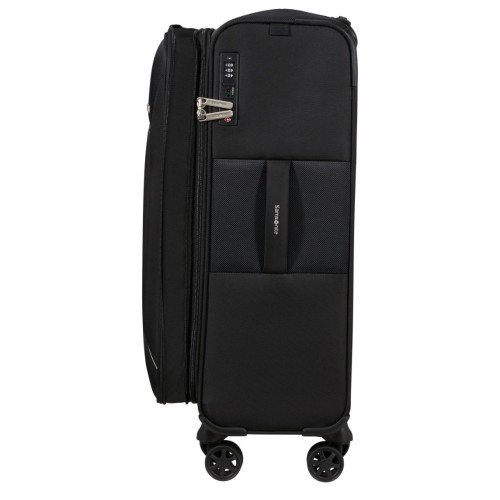 Samsonite 154780-1041 Base Breeze, Βαλίτσα Μεσαία, Ύφασμα, ΑΤΑΝ, Μαύρο