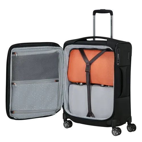 Samsonite 154966-1041 Re-Lite, Βαλίτσα Μικρή/Καμπίνας, Ύφασμα, Μαύρο