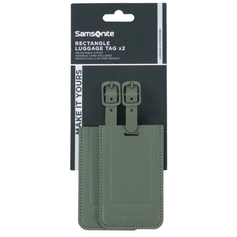 Samsonite 155592-1388 Revolution, Ετικέτα Βαλίτσας, Σετ 2 Τεμαχιών, Πράσινο