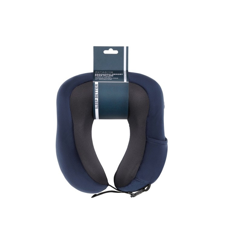 Samsonite 155601-1549 Revolution, Μαξιλαράκι Ταξιδιού, Memory Foam, ΑΤΑΝ, Μπλε