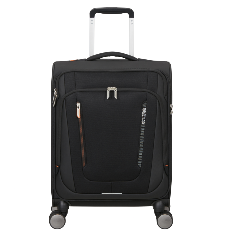 American Tourister 158075-0614 WanderLite, Βαλίτσα Μικρή/Καμπίνας, Ύφασμα, Μαύρο