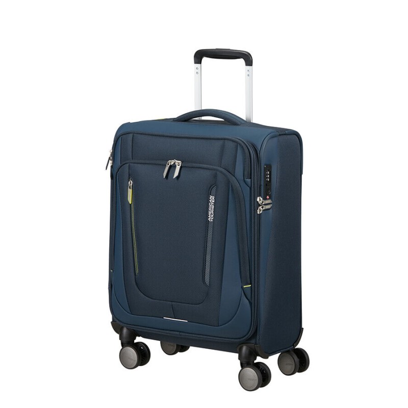 American Tourister 158075-1265 WanderLite, Βαλίτσα Μικρή/Καμπίνας, Ύφασμα, Μπλε