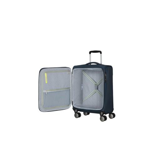 American Tourister 158075-1265 WanderLite, Βαλίτσα Μικρή/Καμπίνας, Ύφασμα, Μπλε
