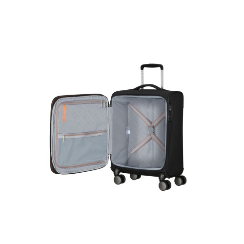 American Tourister 158076-0614 Wanderlite, Βαλίτσα Μικρή/Καμπίνας, Ύφασμα, Μαύρο