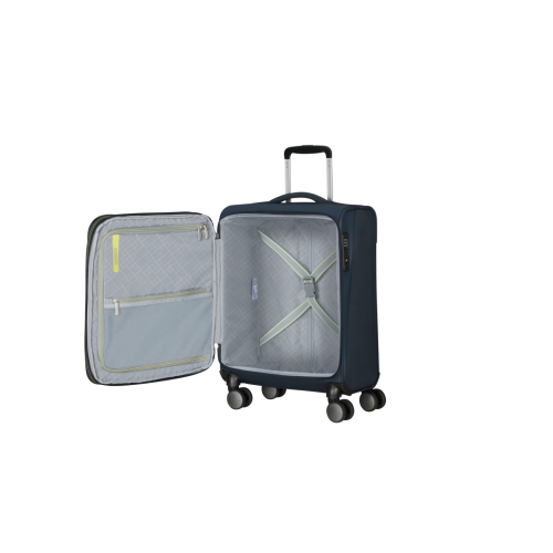 Samsonite 158076-1265 Wanderlite, Βαλίτσα Μικρή/Καμπίνας, Ύφασμα, Μπλε