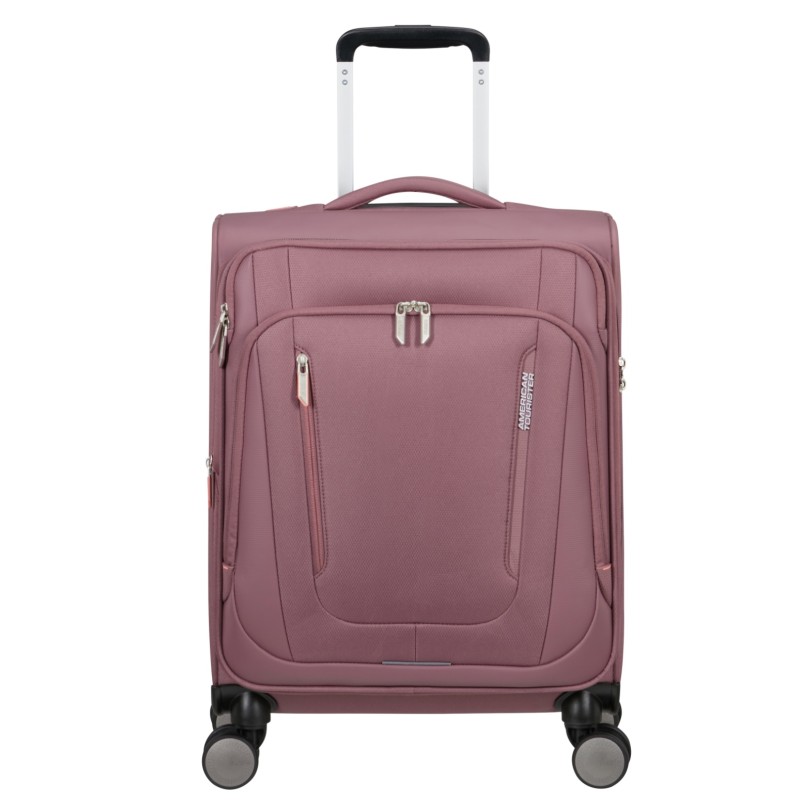 American Tourister 158076-Α941 Wanderlite, Βαλίτσα Μικρή/Καμπίνας 55 × 40 × 23cm, Ύφασμα, Ροζ