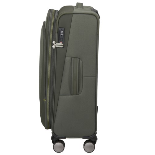 American Tourister 158077-3457 Wanderlite, Βαλίτσα Μεσαία 68 × 43 × 29cm, Ύφασμα, Χακί