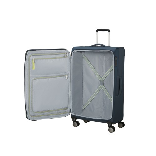 American Tourister 158078-1265 Wanderlite, Βαλίτσα Μεγάλη, Ύφασμα, Μπλε