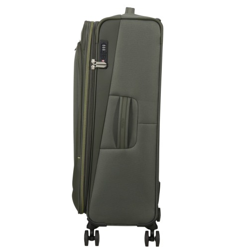American Tourister 158078-3457 Wanderlite, Βαλίτσα Μεγάλη, Ύφασμα, Χακί