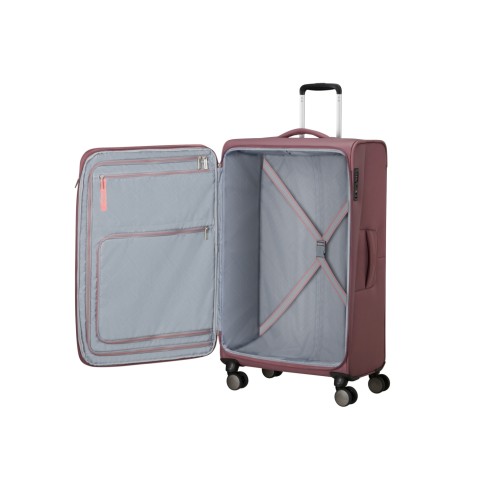 American Tourister 158078-A941 Wanderlite, Βαλίτσα Μεγάλη 79 × 48 × 31cm, Ύφασμα, Ροζ