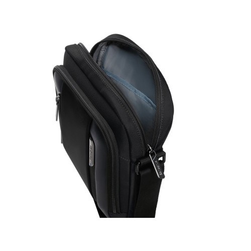 Samsonite 158115-1041 Spectrolite New, Ανδρικό Τσαντάκι Χιαστί, Ύφασμα, Μαύρο