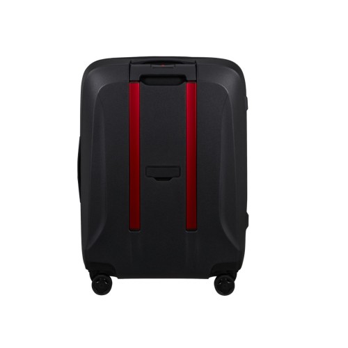 Samsonite 158554-1186 Essens Spinner, Βαλίτσα Μικρή/Καμπίνας, Πολυπροπυλένιο, Μαύρο/Κόκκινο