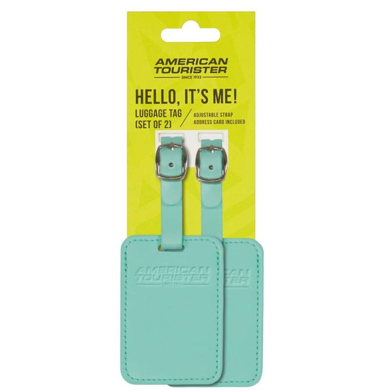 American Tourister 158736-A942 Luggage Tag, Σετ Ετικέτα Βαλίτσας, Μέντα