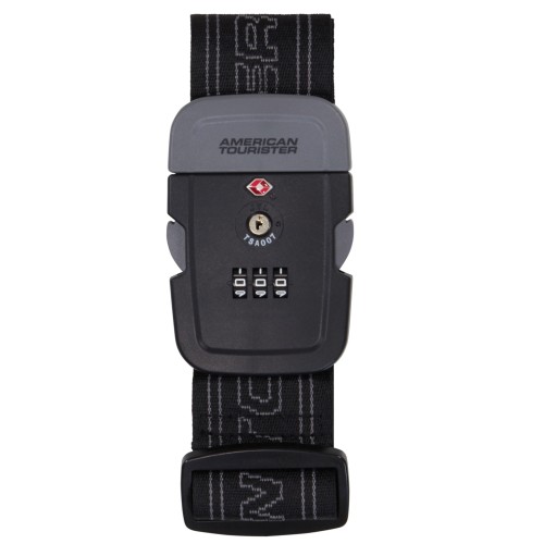 American Tourister 159207-1062 Luggage Strap, Ιμ΄αντας Βαλίτσας, Ύφασμα, Μαύρο