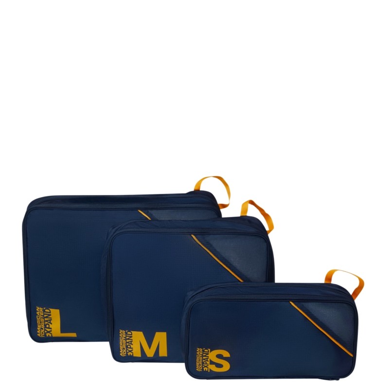 American Tourister 159211-6032 Packing Cubes, Σετ Οργάνωσης Βαλίτσας, Ύφασμα, Μπλε