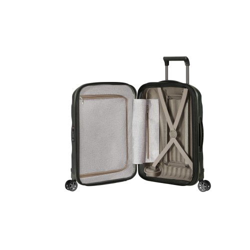 Samsonite 159482-1542 C-Lite, Βαλίτσα Μικρή/Καμπίνας, Πολυπροπυλένιο, ΑΤΑΝ, Ασημί