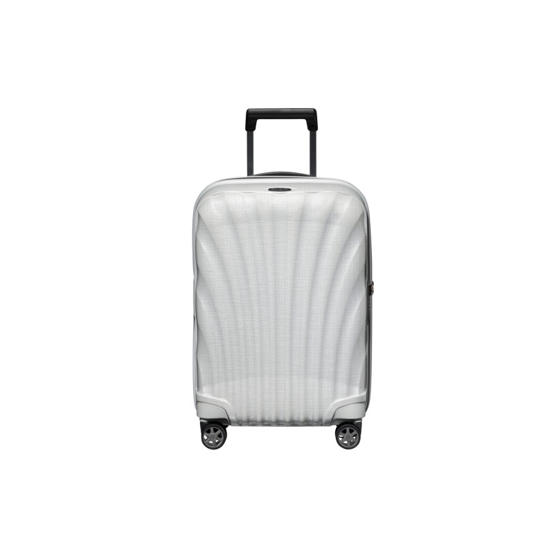 Samsonite 159482-1627 C-Lite, Βαλίτσα Μικρή/Καμπίνας, Πολυπροπυλένιο, ΑΤΑΝ, Λευκό