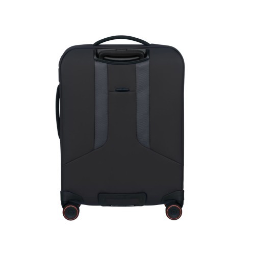 Samsonite 159765-1041 Glazzed Spinner, Βαλίτσα Μικρή/Καμπίνας, 55 × 40 × 23 , Ύφασμα, Μαύρο