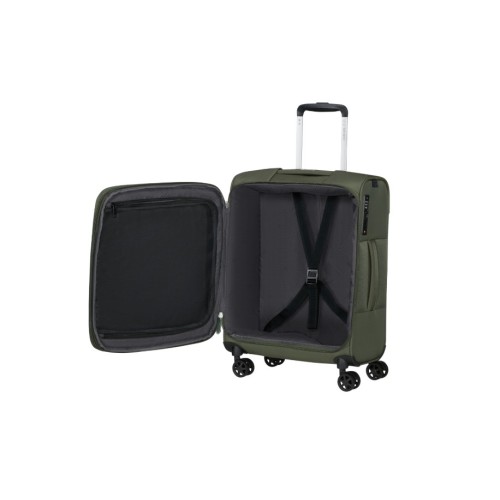 Samsonite 159919-1259 GotWist Spinner, Βαλίτσα Μικρή/Καμπίνας, 55 × 40 × 23, Ύφασμα, Πράσινο
