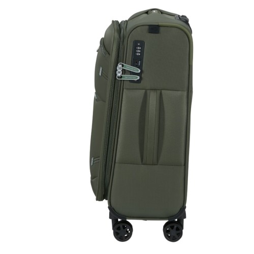 Samsonite 159919-1259 GotWist Spinner, Βαλίτσα Μικρή/Καμπίνας, 55 × 40 × 23, Ύφασμα, Πράσινο
