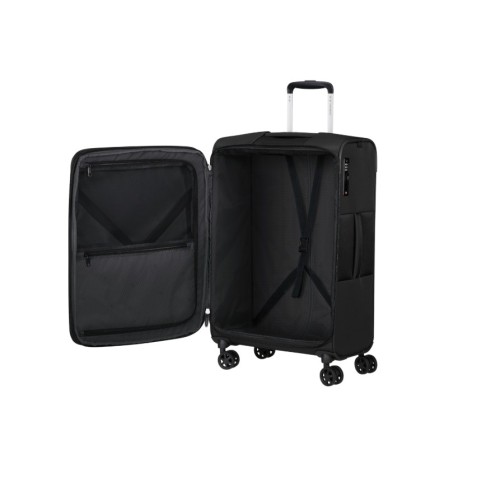 Samsonite 159920-1041 GoTwist Spinner, Βαλίτσα Μεσαία, 68 × 43 × 29, Ύφασμα, Μαύρο