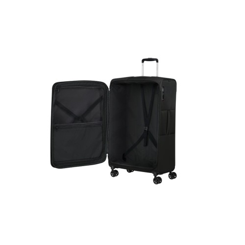 Samsonite 159921-1041 GoTwist Spinner, Βαλίτσα Μεγάλη, 78 × 48 × 31, Ύφασμα, Μα΄υρο