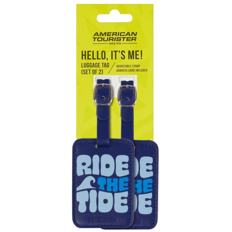 American Tourister 160234-A983 Graphic Luggage Tag, Σετ Ετικέτα Βαλίτσας, Μπλε