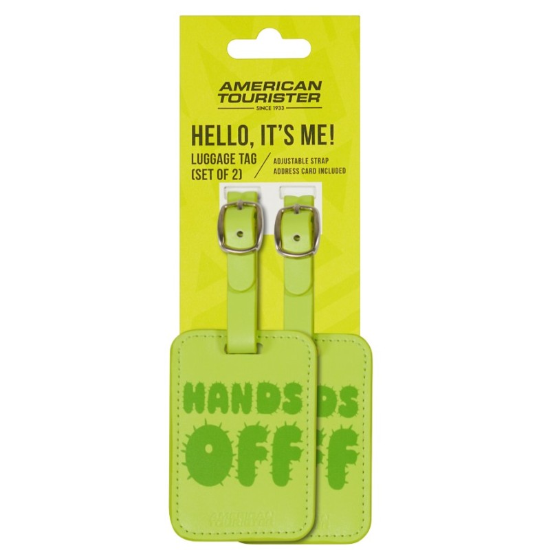 American Tourister 160234-A984 Graphic Luggage Tag, Σετ Ετικέτα Βαλίτσας, Πράσινο