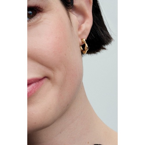 Pandora Essence 263269C00, Σκουλαρίκια, Ασήμι Επιχρυσωμένο, Κρίκοι