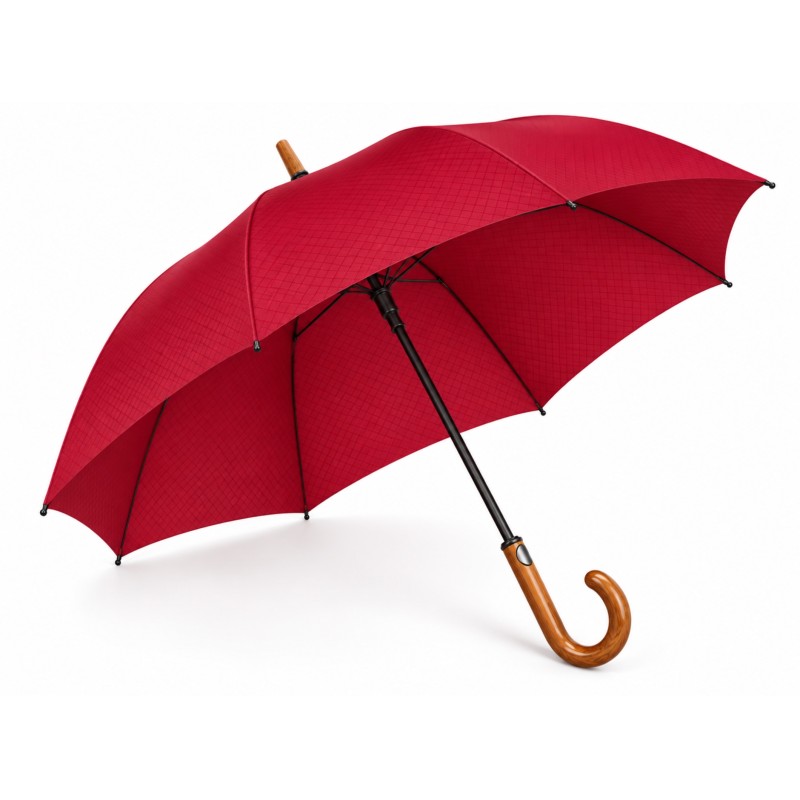 Rain A-26476 Elegance, Ομπρέλα Αυτόματη, Αντιανεμική, Μπαστούνι, Κόκκινο