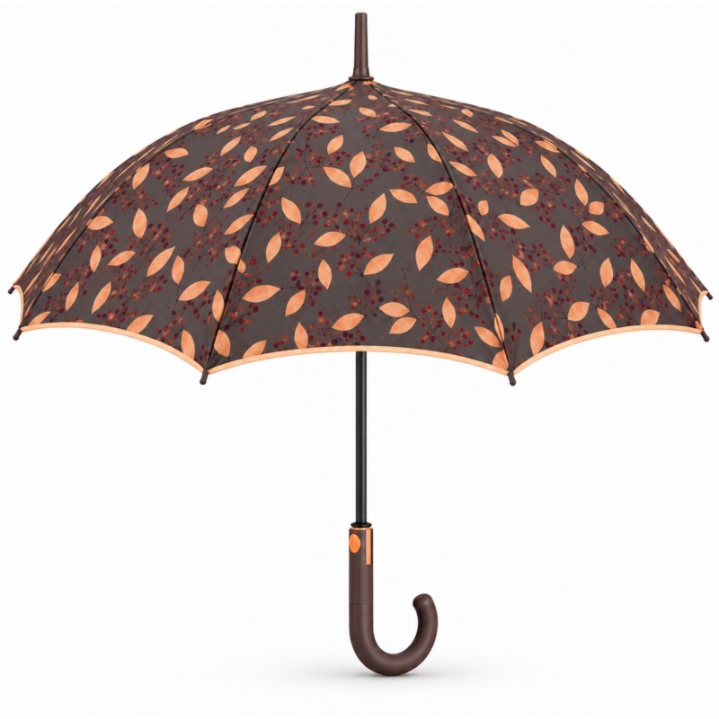 Rain A-26479 Elegance, Ομπρέλα Αυτόματη, Αντιανεμική, Μπαστούνι, Πορτοκαλί