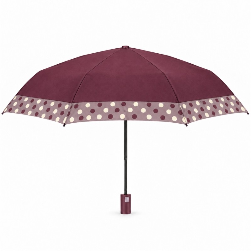 Rain A-26489 Elegance, Ομπρέλα Αυτόματη Μίνι, Αντιανεμική, Μπορντό