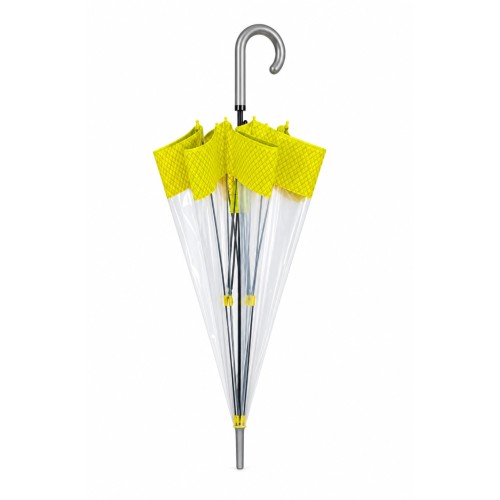 Rain A-26498 Fashion, Ομπρέλα Αντιανεμική, Μπαστούνι, Κίτρινο