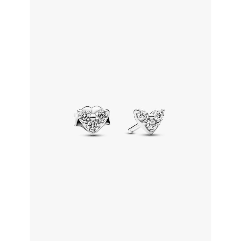 Pandora Timeless 292406C01, Σκουλαρίκια, Ασήμι, Καρδιά
