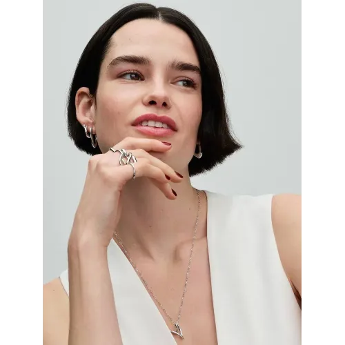 Pandora Essence 293286C00, Σκουλαρίκια, Ασήμι, Μικροί Κρίκοι