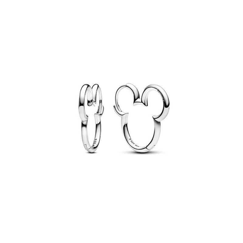 Pandora Disney 293528C00, Σκουλαρίκια, Ασήμι, Κρίκοι Mickey Mouse