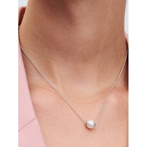 Pandora Timeless 393167C01-45, Κολιέ, Ασήμι, Μαργαριτάρι