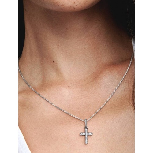 Pandora Moments 397571CZ, Σύμ,βολο/Pendant, Ασήμι, Σταυρός