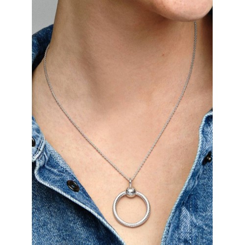 Pandora Moments 398296, Σύμβολο/Pendant, Ασ΄ημι, Κύκλος