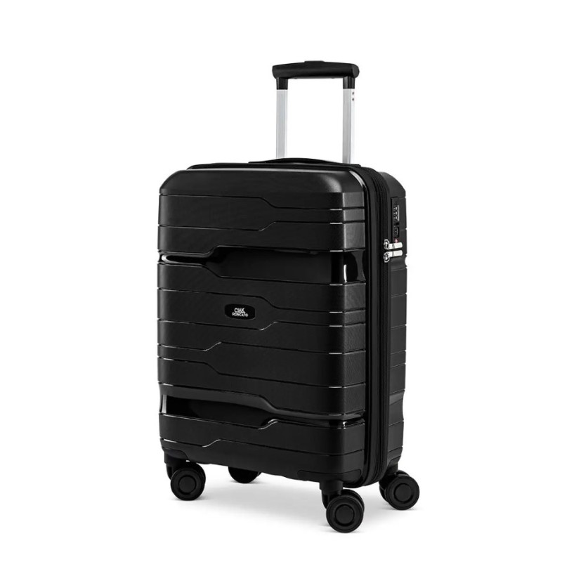 Ciak Roncato 42.104.04-01 Discovery, Βαλίτσα Μικρή/Καμπίνας 55 x 40 x 21cm, Πολυπροπυλένιο, Μαύρο