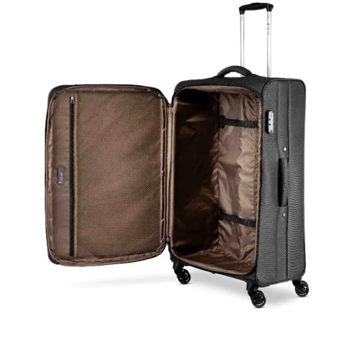 Ciak Roncato 46.127.01-01 Hexa, Βαλίτσα Μεγάλη  78 x 46 x 28cm, Ύφασμα, Μαύρο