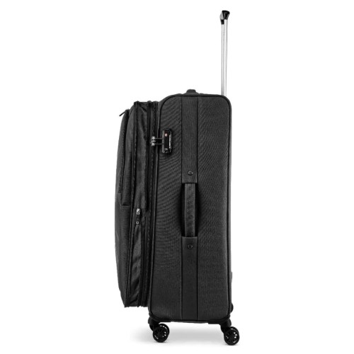 Ciak Roncato 46.127.01-01 Hexa, Βαλίτσα Μεγάλη  78 x 46 x 28cm, Ύφασμα, Μαύρο