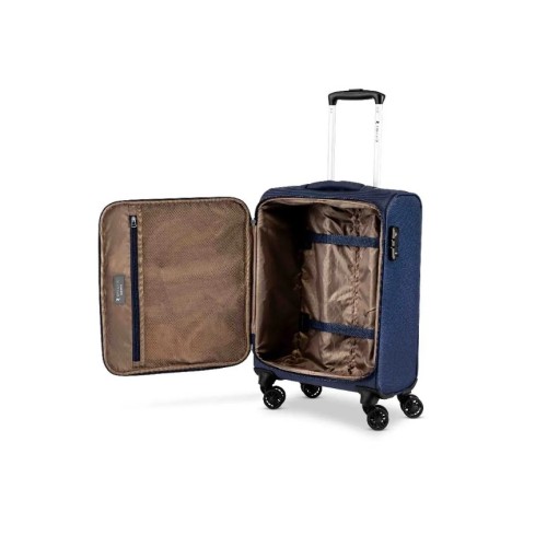 Ciak Roncato 46.127.04-21 Hexa, Βαλίτσα Μικρή/Καμπίνας 55x38x20cm, Ύφασμα, Μπλε