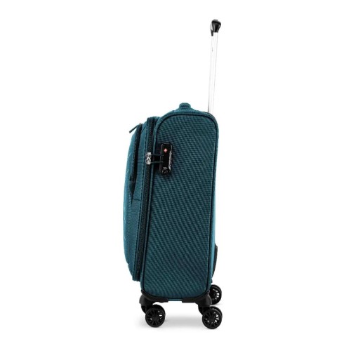 Ciak Roncato 46.127.04-27 Hexa, Βαλίτσα Μικρή/Καμπίνας 55x38x20cm, Ύφασμα, Γαλάζιο