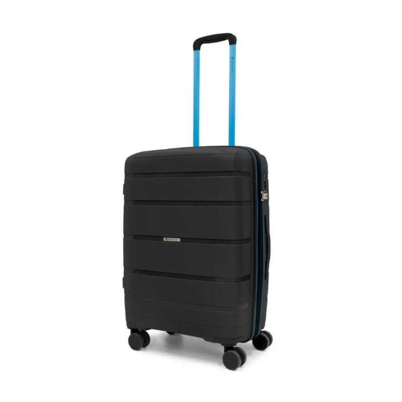 Ciak Roncato 46.130.02-51 Aviator, Βαλίτσα Μεσαία 66 x 42 x 25cm, Πολυπροπυλένιο, Μαύρο