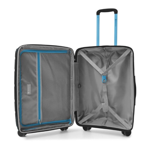 Ciak Roncato 46.130.02-51 Aviator, Βαλίτσα Μεσαία 66 x 42 x 25cm, Πολυπροπυλένιο, Μαύρο