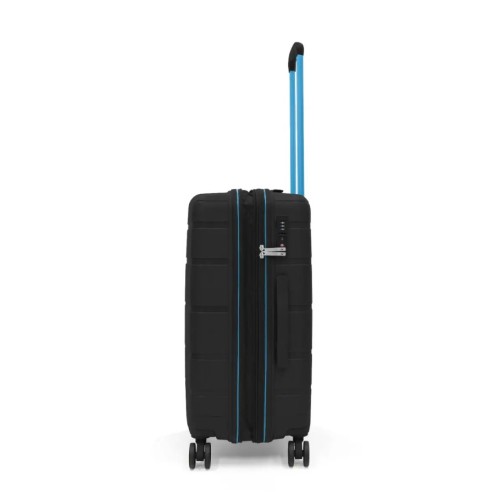 Ciak Roncato 46.130.02-51 Aviator, Βαλίτσα Μεσαία 66 x 42 x 25cm, Πολυπροπυλένιο, Μαύρο