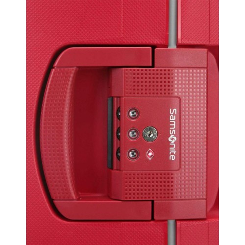 Samsonite 49307-1235 S Cure, Βαλίτσα Μεσαία, Πολυπροπυλένιο, Κόκκινο